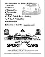 Schedule of Events - SCCA Regional Santa Barbara [AP+BP+CP+DP] 1967