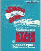 Programme Cover - Sears Point 1969