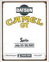Programme Cover - Sears Point IMSA GTU 1981