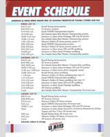 Schedule of Events - American Le Mans Series Sears Point 1999