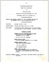 Schedule of Events - Sebring 12 Hours 1952