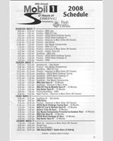 Schedule of Events - Sebring 12 Hours 2008