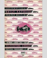 Programme Cover - Silverstone International - Production Sports over 2000 cc 1950