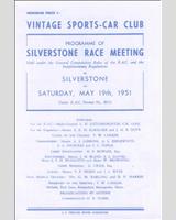 Programme Cover - National Silverstone [Handicap Non-Vintage] 1951