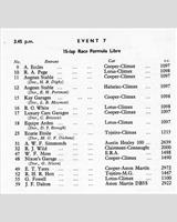 Entry List - NSCC Silverstone [Formula Libre] 1957