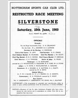 Programme Cover - NSCC Silverstone [Formula Libre] 1960