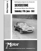 Programme Cover - NSCC Silverstone [S+1.2] 1961