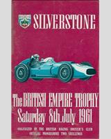 Programme Cover - British Empire Trophy - Grand Touring 1961