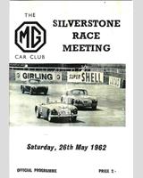 Programme Cover - MGCC Silverstone [race 3] 1962