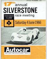 Programme Cover - The Eight Clubs Silverstone - Scratch Race A 1966