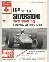 Programme Cover - 8 Clubs Silverstone 1968