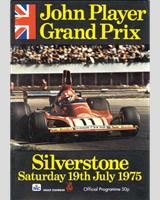 Programme Cover - GP Great Britain 1975