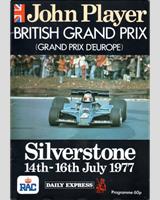 Programme Cover - GP Great Britain 1977