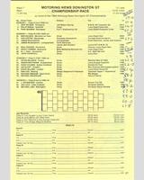 Entry List - MN GT Silverstone 1984