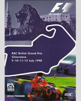 Programme Cover - British GT Silverstone 1998