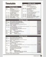 Schedule of Events - British GT Silverstone 1998