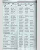 Entry List - Silverstone 1000 Kilometres 2005