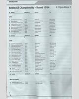 Entry List - British GT Championship Silverstone 2005
