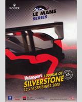 Programme Cover - Silverstone 1000 Kilometres 2008
