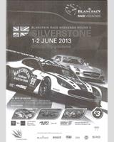Programme Cover - Silverstone 3 Hours 2013