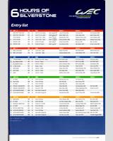 Entry List - Silverstone 6 Hours 2014