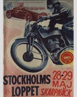 Programme Cover - Stockholmsloppet - Production 1600 cc 1949