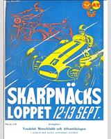 Programme Cover - Skarpnäcksloppet - Production +1500 cc 1953