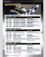 Schedule of Events - ADAC GT Masters Slovakia Ring 2014