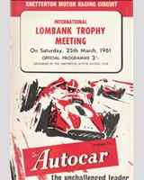 Programme Cover - Lombank Trophy Snetterton 1961