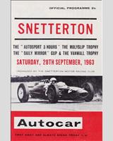 Programme Cover - Autosport 3 Hours 1963