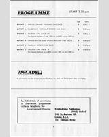 Schedule of Events - BRSCC Snetterton [Special GT] 1967
