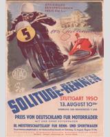 Programme Cover - Solitude - Sports 1100 cc 1950