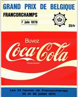 Programme Cover - GP Belgium 1970