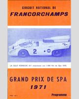 Programme Cover - Spa 1000 Kilometres 1971