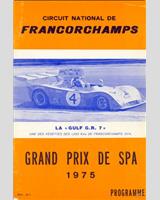 Programme Cover - Spa 1000 Kilometres 1975