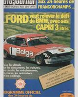 Programme Cover - Spa 24 Hours 1978