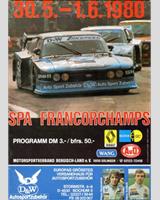 Programme Cover - DRM Spa 1980