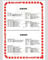 Schedule of Events - Spa 1000 Kilometres 1985