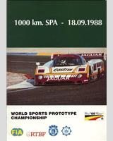 Programme Cover - Spa 1000 Kilometres 1988