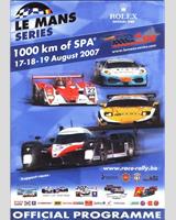 Programme Cover - Spa 1000 Kilometres 2007