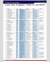 Entry List - Spa 1000 Kilometres 2007