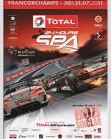 Programme Cover - Spa Test Day 2011