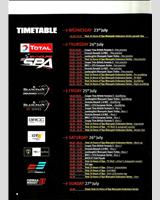 Schedule of Events - Spa 24 Hours 2014