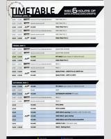 Schedule of Events - Spa 6 Hours 2015