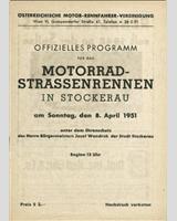 Programme Cover - Stockerau - Sports 1951