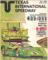 Programme Cover - Can-Am Texas 1969