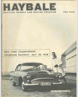 Programme Cover - SCCA Regional Thompson - Classes DP+EP 1958