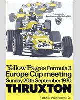 Programme Cover - Interserie Thruxton 1970