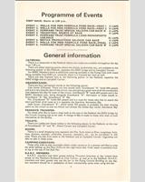 Schedule of Events - Tricentrol Sports GT Championship Thruxton 1974
