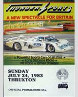 Programme Cover - Thundersports Thruxton 1983